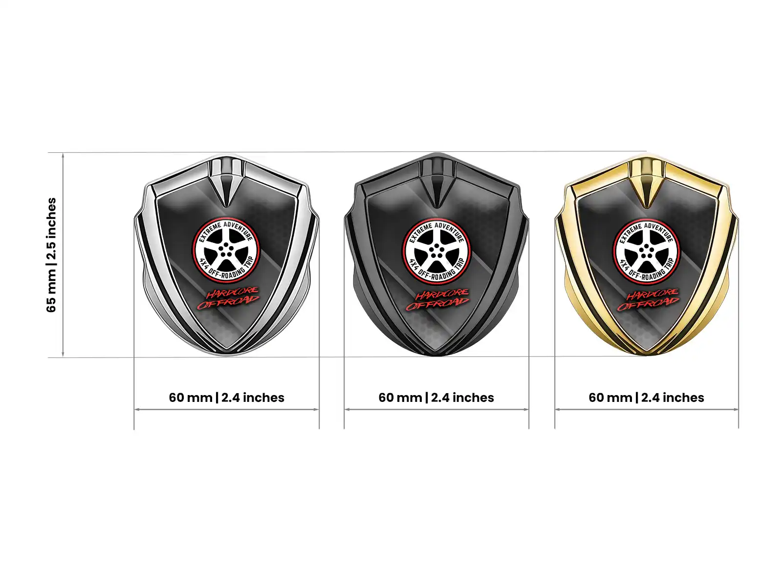 Emblem Silicon Badge Pro Style Stainless Steel